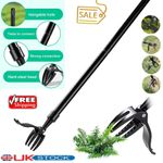 Manual Stand Up Weeder Puller Weed Claw Grass Root Remover Killer Garden Tool UK