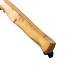 Live Edge Stair Rail | Solid Wood and Industrial Cast Iron Brackets Style