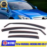 4Pcs Wind Deflectors Tinted For Vauxhall Insignia MK1 Saloon/Hatchback 2009-2017