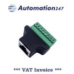 Adapter RJ45 to Screw Terminals Ethernet Female to 8 Pin AV Ter Plug CCTV 002245