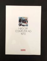 NIXDORF A.G VINTAGE GERMAN COMPUTER 1973  ANNUAL REPORT BROCHURE