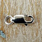 Sterling Silver 925 Lobster Clasp Clip 10mm With 4mm Jump Ring ST12 X 2 PCS