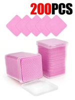 200 Pack Lint Free Nail Wipes Cotton Pads for Gel Polish Makeup Remover Prep