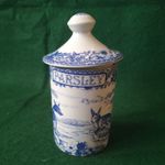 Spode Blue Room Collection Herb Jar Spice Parsley Aesops Fables Blue White