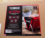 Tower Portable Charcoal BBQ Grill with Lid, Aluminium, Red, T978007