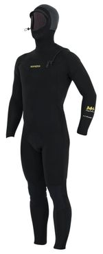 Manera Magma (2024) Front Zip Hooded Men's Wetsuit - Black 5.4mm (Various Sizes)