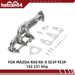 STAINLESS EXHAUST TUBULAR 3-1 MANIFOLD FOR MAZDA RX8 RX-8 SE3P FE3P 192 231 bhp