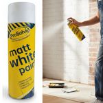 Spray Paint Aerosol Can White Matt All Uses For Acrylic Metal Wood Plastic 500ml