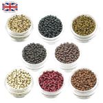NANO Beads Micro Rings Silicone Lined Hair Extension Loop 3MM 100/200/400/1000UK
