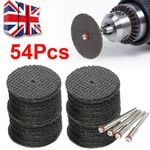 60Pcs Mini Cut Off Wheel Resin Cutting Disc Set for Dremel Rotary Tool Mandrel