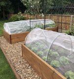 Garden Cloche, Hoop Tunnel With Netting, Flexible Hoops, Netting Tunnel Kit