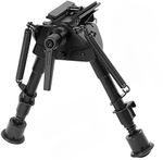 6''-9'' Pivot Tilting Rifle Bipod with S Lock Picatinny&Swivel-Stud Sniper Bipod