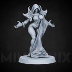 Cult Enchantress || Fantasy Pin Up Girl, NSFW Tabletop Unpainted Resin Miniature