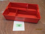 Lego Vintage 1970's Red Tray Box Sorting Container With Retractable Handle 