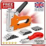3 in 1 Heavy Duty Staple Gun with 3000 Staples Upholstery Tacker for Wood UK