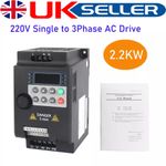 2.2KW 3HP 220V Variable Frequency Drive Inverter Converter VFD Single To 3 Phase