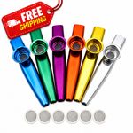 Metal Kazoo with  Flute Film, Easy to Learn Musical Instrument Gift