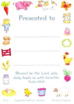 20 Children's Presentation Labels With Bible Text -EB0469 ideal school gift item