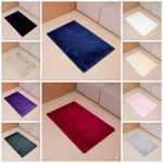 Faux Rabbit Fur Rug Soft Shaggy Fluffy Carpet Non Slip Bedroom Living Room Mat