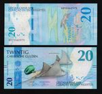 CURACAO & SINT MAARTEN: B102a P#W2 20 Gulden 31.03.2025 Uncirculated Banknote.