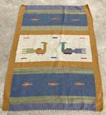 Vintage Traditional Handmade Beautiful TurkishKilim Floor Rug Carpet 144x103 cm