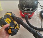 DeWalt DCW210 Sander to Henry Vacuum Adapter – Dust Extraction | Black free P&P