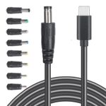 USB C to DC 5.5 x 2.1mm Power Cable Output DC 12V 3A MAX 36W,PD charging Cable