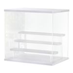 12.6x9.45x11.81 Clear Acrylic Display Case for Collectibles 3 Tier Boxes