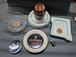 Guinness Antique And Collectable Items. Ashtrays Match Striker, Pin Badge + More