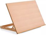 Adjustable Wooden Drawing Board Artist Sketching Table Art Workstation Easel