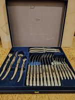 Vintage Pradel 1970s LAGUIOLE CUTLERY FLATWARE~ 24 Signed Pieces - 18+ Only 