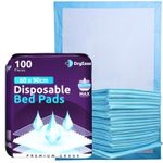 100 x DryEase Disposable Incontinence Bed Pads 90 x 60cm–Highly Absorbent Sheets