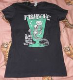 FISHBONE - STILL STUCK IN YOUR THROAT TOUR 2007 T-SHIRT (WOMEN'S SKINNY LARGE L)