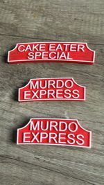 5 Inch gauge loco railway loco headbord, CUSTOM TEXT.