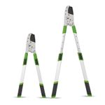 Heavy Duty ratchet 4 Gear Anvil Lopper Telescopic Extending Tree Pruner Garden