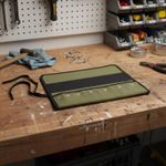 Canvas Tool Roll Portable Roll-up Tool Pouch Scratch Resistant for Mechanics