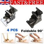 Heavy Duty Self-Locking Folding Hinges 225kg Capacity Brackets with Screws 4pcs