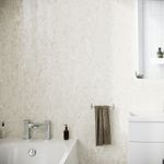 Travertine Stone Cladding Modern PVC Panels Shower Wet Wall 2400x1000x10mm