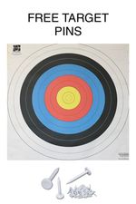 10 X 80cm Reinforced Fita Target Faces. FREE TARGET PINS WORTH £1.80. Free P&P