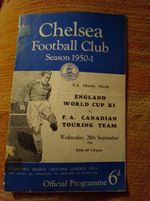 1950 Charity Shield England World Cup XI v FA Canadian Touring Team 20/9/1950 56