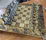 Stunning Manapoulis Trials of Hercules Chess Set. Small Size, No Longer Made.