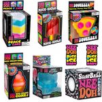 Squish Schylling NeeDoh Nice Cube & Nice-Sicle, Sensory Stress Relief Fidget Toy
