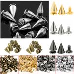 Spike Cone Screwback Studs Rivet Punk For Leather Bag Purses Clothing Handbags