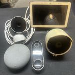 2 Google Nest Cameras And Doorbell Cam Plus Speaker And Home Hub Bundle