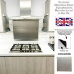 Brushed Stainless Steel Kitchen Splashback Cooker Splash Back Free Postage