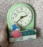 Vintage Paddington Bear Clock Working Quartz Movement Shapes 1996 England