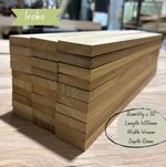 Planed Iroko Hardwood Blanks - Craft Wood, Turning & Joinery Timber, Lot D9