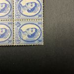 Wilding Booklet Pane SB105 UMM. watermark right large printing error 