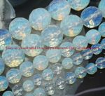 6-14mm Faceted Sri Lanka White Moonstone Gemstone Round Loose Beads 15"