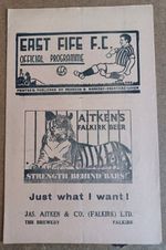 1956/57  EAST FIFE v KILMARNOCK  SCOTTISH LEAGUE DIVISION 1  12/01/1957